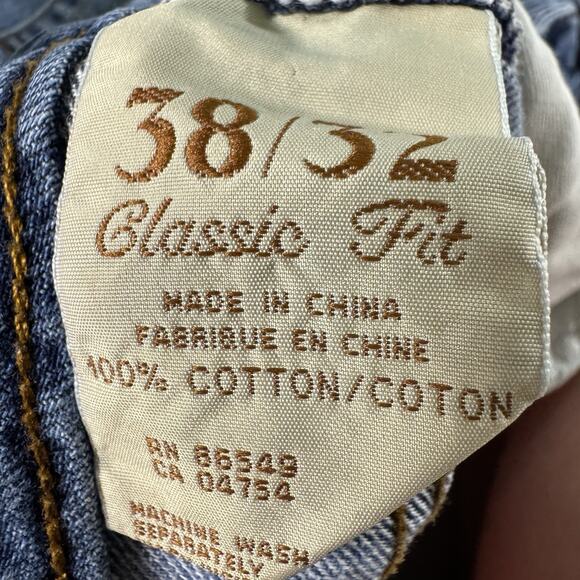 Tommy‎ Bahama Jeans Mens 38x32 Blue Hue Denim Straight Leg Standard Cotton Faded - Picture 6 of 8